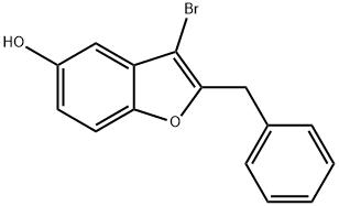 2-benzyl-3-bromo-1-benzofuran-5-ol Structure