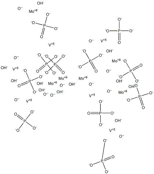 Molybdenum vanadium hydroxide oxide phosphate Structure