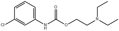 2-(DIETHYLAMINO)ETHYL N-(3-CHLOROPHENYL)CARBAMATE Structure