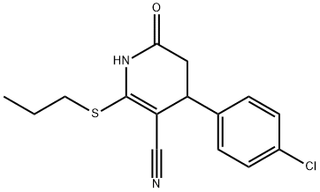 4-(4-chlorophenyl)-6-oxo-2-(propylsulfanyl)-1,4,5,6-tetrahydro-3-pyridinecarbonitrile|