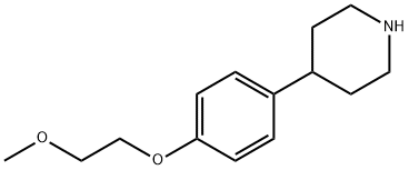 4-[4-(2-methoxyethoxy)phenyl]piperidine Struktur