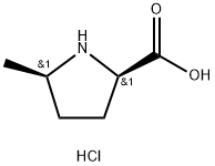 D-Proline, 5-methyl-, hydrochloride,cis-,38228-13-6,结构式