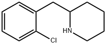 2-[(2-chlorophenyl)methyl]piperidine 化学構造式