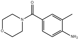 2-甲基-4-(吗啉-4-羰基)苯胺, 383907-14-0, 结构式