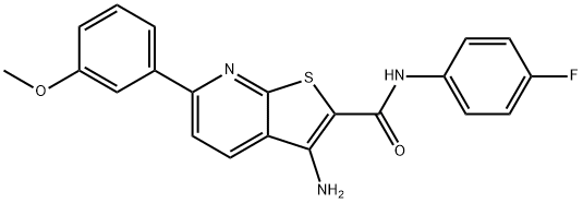 384367-47-9 3-amino-N-(4-fluorophenyl)-6-(3-methoxyphenyl)thieno[2,3-b]pyridine-2-carboxamide