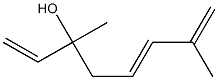 1,5,7-Octatrien-3-ol, 3,7-dimethyl-, (5E)- Structure