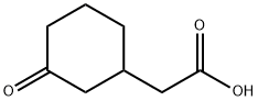 2-(3-Oxocyclohexyl)acetic acid 化学構造式
