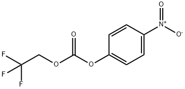 Carbonic acid 4-nitrophenyl ester 2,2,2-trifluoroethyl ester Struktur