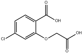 Benzoicacid,2-(carboxymethoxy)-4-chloro- Structure