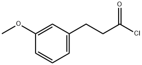 Benzenepropanoyl chloride, 3-methoxy- Struktur