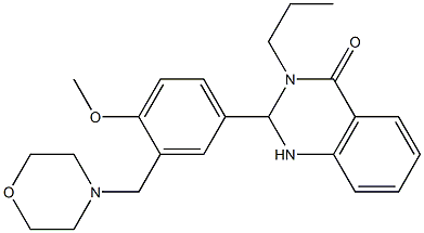 2-[4-(methyloxy)-3-(morpholin-4-ylmethyl)phenyl]-3-propyl-2,3-dihydroquinazolin-4(1H)-one|