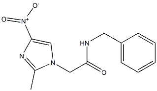 2-{4-nitro-2-methyl-1H-imidazol-1-yl}-N-(phenylmethyl)acetamide Structure