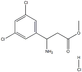 METHYL 3-AMINO-3-(3,5-DICHLOROPHENYL)PROPANOATE HYDROCHLORIDE Structure