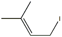 1-iodo-3-methyl-2-butene Structure