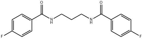 4-fluoro-N-{3-[(4-fluorobenzoyl)amino]propyl}benzamide,415691-92-8,结构式