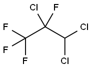 Propane, 2,3,3-trichloro-1,1,1,2-tetrafluoro-,422-47-9,结构式