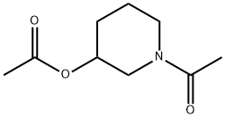 酢酸1-アセチルピペリジン-3-イル 化学構造式