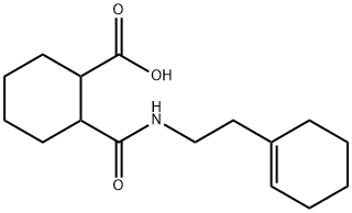 2-({[2-(1-cyclohexen-1-yl)ethyl]amino}carbonyl)cyclohexanecarboxylic acid Structure