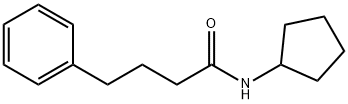 N-cyclopentyl-4-phenylbutanamide Struktur
