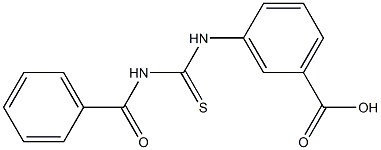 3-(3-benzoylthioureido)benzoic acid Structure