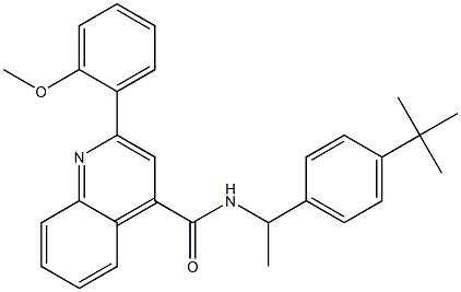 438217-76-6 N-[1-(4-tert-butylphenyl)ethyl]-2-(2-methoxyphenyl)-4-quinolinecarboxamide