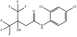 N-(2,4-dichlorophenyl)-4,4,4-trifluoro-3-hydroxy-3-(trifluoromethyl)butanamide Structure