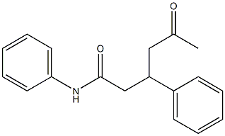 5-oxo-N,3-diphenylhexanamide Structure