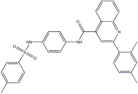 2-(2,4-dimethylphenyl)-N-(4-{[(4-methylphenyl)sulfonyl]amino}phenyl)-4-quinolinecarboxamide|