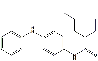 N-(4-anilinophenyl)-2-ethylhexanamide Structure