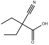 2-cyano-2-ethylbutanoic acid Struktur
