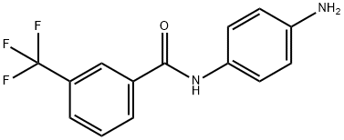N-(4-aminophenyl)-3-(trifluoromethyl)benzamide Struktur