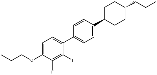 4'-(反式-4-丙基环己基)-2,3-二氟-4-丙氧基联苯,442912-78-9,结构式
