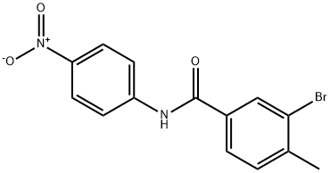 3-bromo-4-methyl-N-(4-nitrophenyl)benzamide Structure