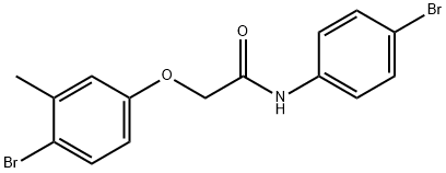 2-(4-bromo-3-methylphenoxy)-N-(4-bromophenyl)acetamide,443737-32-4,结构式