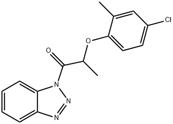 2-(1H-1,2,3-benzotriazol-1-yl)-1-methyl-2-oxoethyl 4-chloro-2-methylphenyl ether Structure