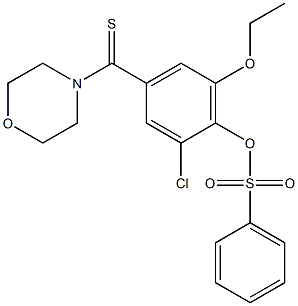 444066-81-3 2-chloro-6-ethoxy-4-(4-morpholinylcarbothioyl)phenyl benzenesulfonate