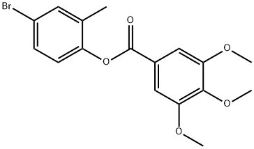 4-bromo-2-methylphenyl 3,4,5-trimethoxybenzoate Structure