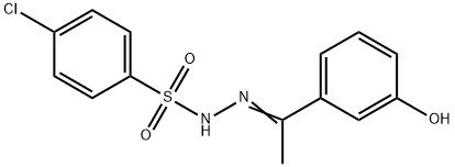 4-chloro-N'-[1-(3-hydroxyphenyl)ethylidene]benzenesulfonohydrazide 结构式