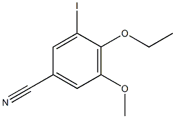 4-ethoxy-3-iodo-5-methoxybenzonitrile,445001-51-4,结构式