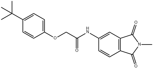 2-(4-tert-butylphenoxy)-N-(2-methyl-1,3-dioxo-2,3-dihydro-1H-isoindol-5-yl)acetamide Structure