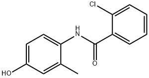 2-chloro-N-(4-hydroxy-2-methylphenyl)benzamide Structure