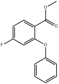 Benzoic acid, 4-fluoro-2-phenoxy-, methyl ester 化学構造式
