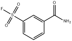 Benzenesulfonyl fluoride, 3-(aminocarbonyl)- Structure