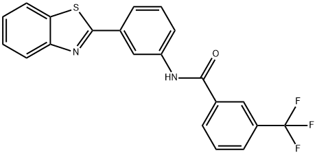 N-[3-(1,3-benzothiazol-2-yl)phenyl]-3-(trifluoromethyl)benzamide Structure