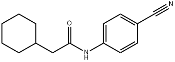 N-(4-cyanophenyl)-2-cyclohexylacetamide Structure