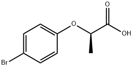 (2R)-2-(4-Bromophenoxy)propanoic acid 化学構造式