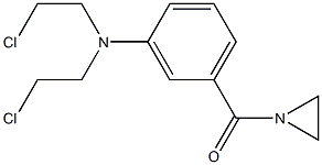 1-Aziridinyl m-[bis(2-chloroethyl)amino]phenyl ketone 结构式