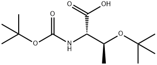 (2S,3S)-3-(tert-butoxy)-2-{[(tert-butoxy)carbonyl]amino}butanoic acid Structure