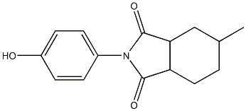 2-(4-hydroxyphenyl)-5-methylhexahydro-1H-isoindole-1,3(2H)-dione Struktur