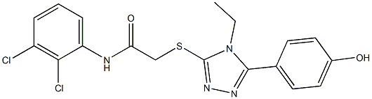 N-(2,3-dichlorophenyl)-2-{[4-ethyl-5-(4-hydroxyphenyl)-4H-1,2,4-triazol-3-yl]sulfanyl}acetamide|